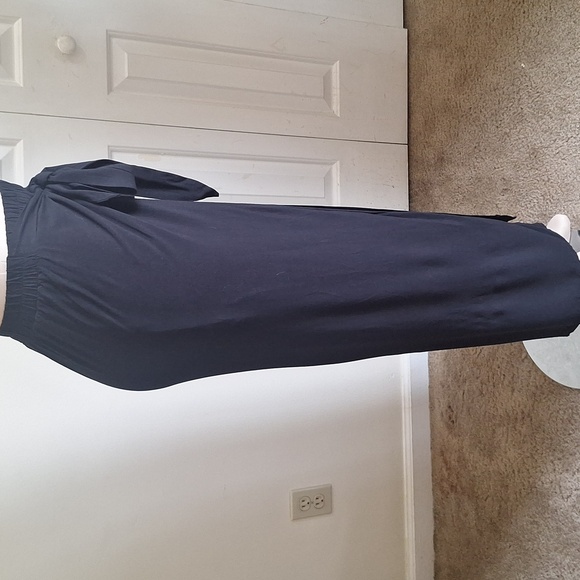 NY&Co Tie-Front Pants Black 100% Rayon Size M - Picture 2 of 7